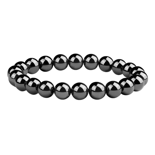 Men's & Women's Western Metaphysics Evil-Repelling and Mood-Stabilizing Obsidian Crystal Metaphysics Bracelet